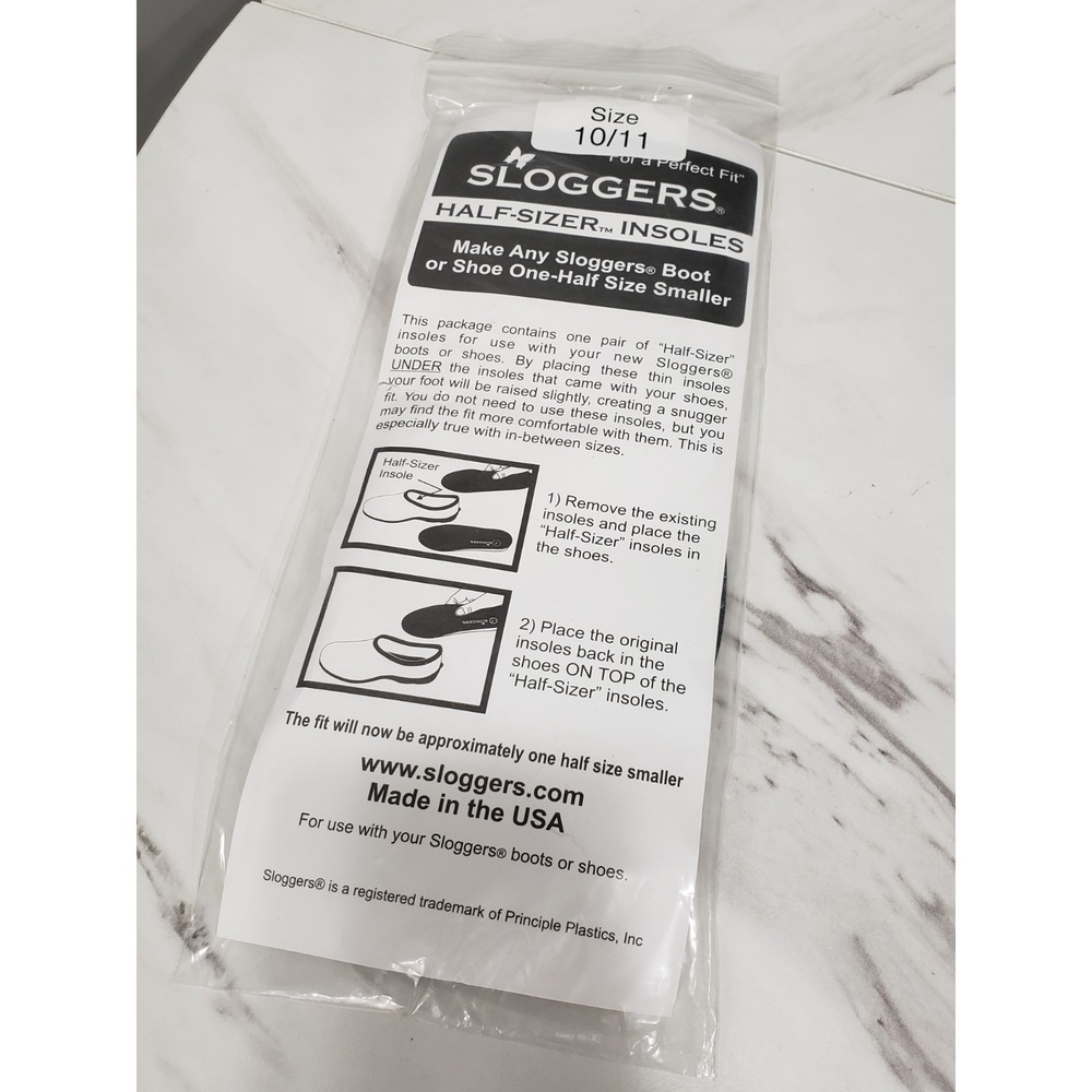 NEW - WOMENS SLOGGERS‎ Clog 10/11  Half-Size Insoles Inserts